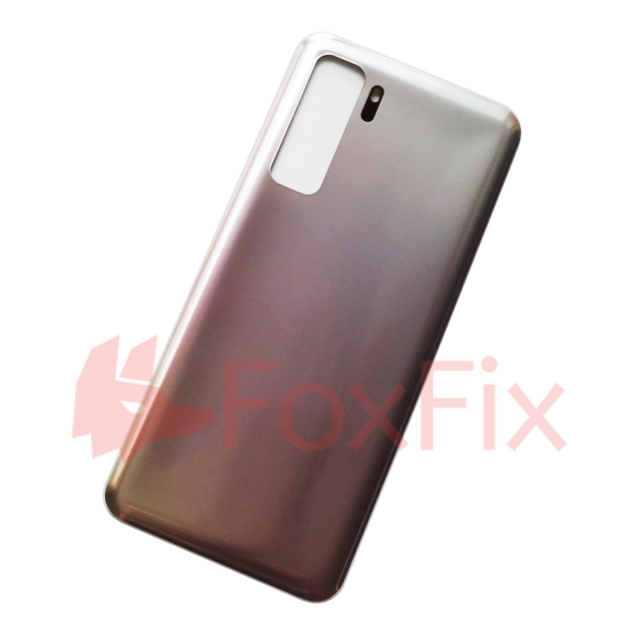 Tylna szklana pokrywa dla Huawei P40 Lite 5G pokrywa baterii tylna szklana obudowa tylna obudowa zamiennik dla honoru 30S rosja edycja: Silver No Lens