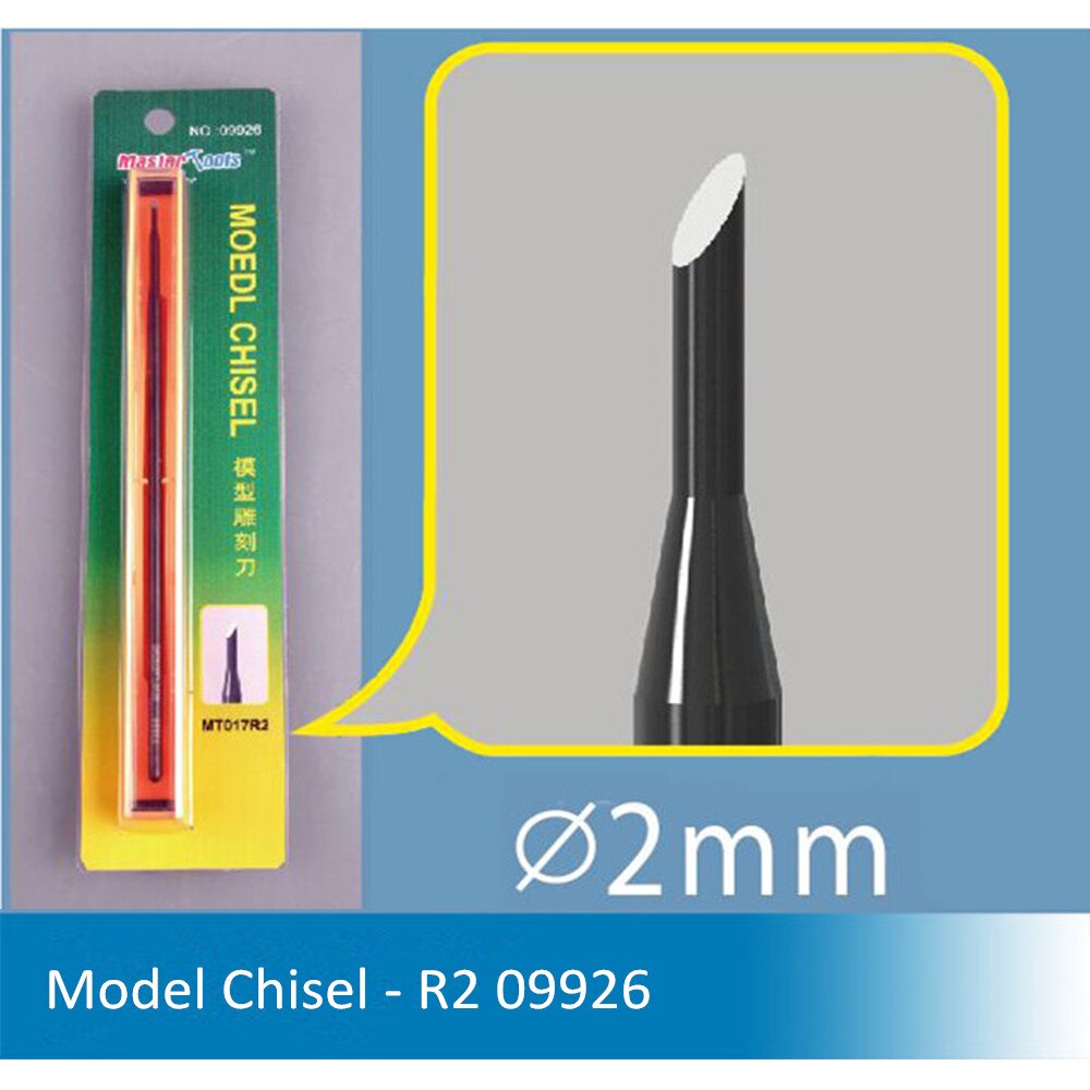 Master værktøjer 09923 09924 09925 09926 09927 09928 model mejsel hobby håndværktøj - f1/f2/f3/r2/rr2/t2: 09926 r2 2mm