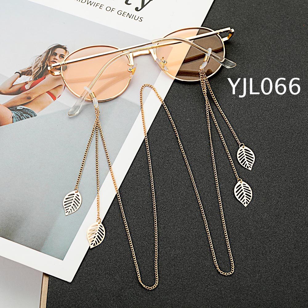 1Pcs Eyeglasses Chains Women Metal Sunglasses Reading Glasses Cords Vintage Glasses Holder Strap Lanyards Eyewear: YJL066