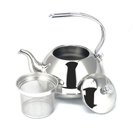 1.5l fortykket rustfrit stål vand kedel hotel kaffe tekande med si 1500ml hjemmerestaurant induktion komfur te kedel: 01 stile med filter