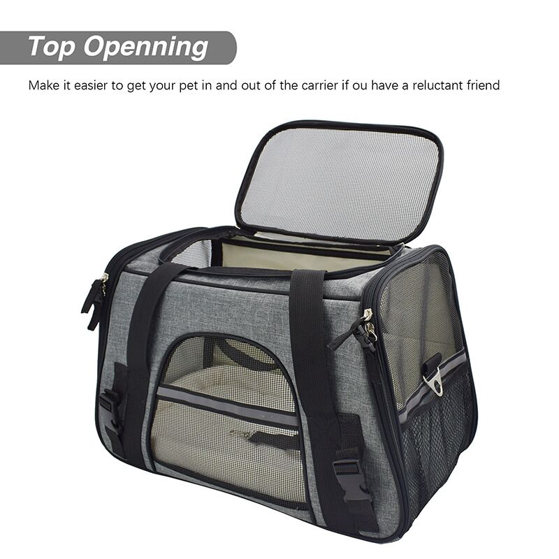 Pet Carrier Airline Approved Soft Sided Carrier for Cats and Dogs Portable Breathable Cozy Travel Pet Bag Car Seat Safe Carrier