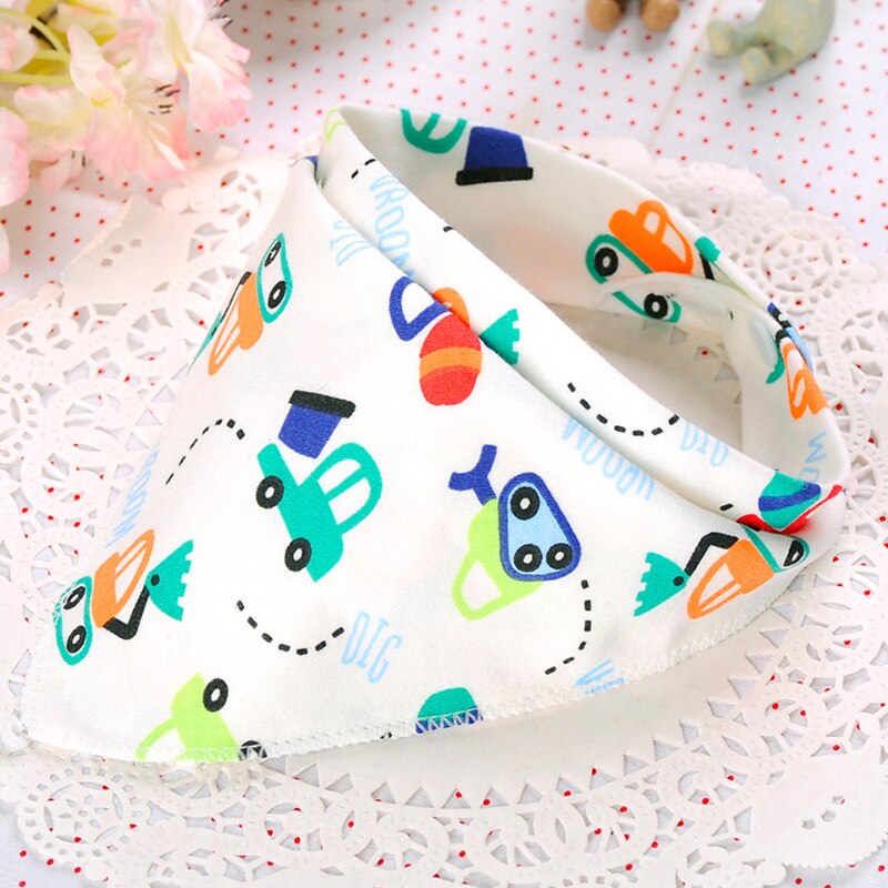 Dubbele Lagen Katoenen Baby Bandana Slabbetjes Burp Doeken Mooie Cartoon Dier Ster Beby Kids Dribble: A13