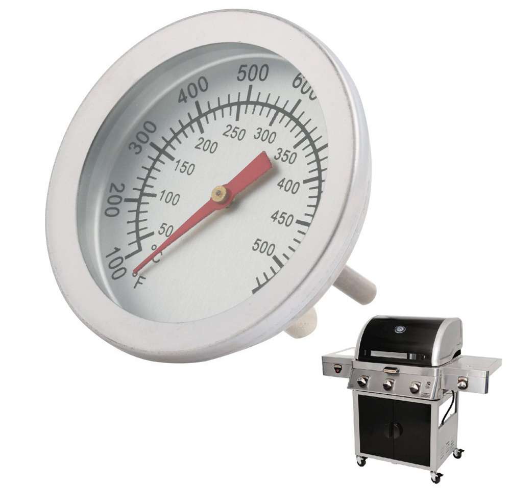 Staal Bbq Professionele Thermometer 50-500C Barbecue Roker Grill Temperatuurmeter Barbecue Haard Accessoires