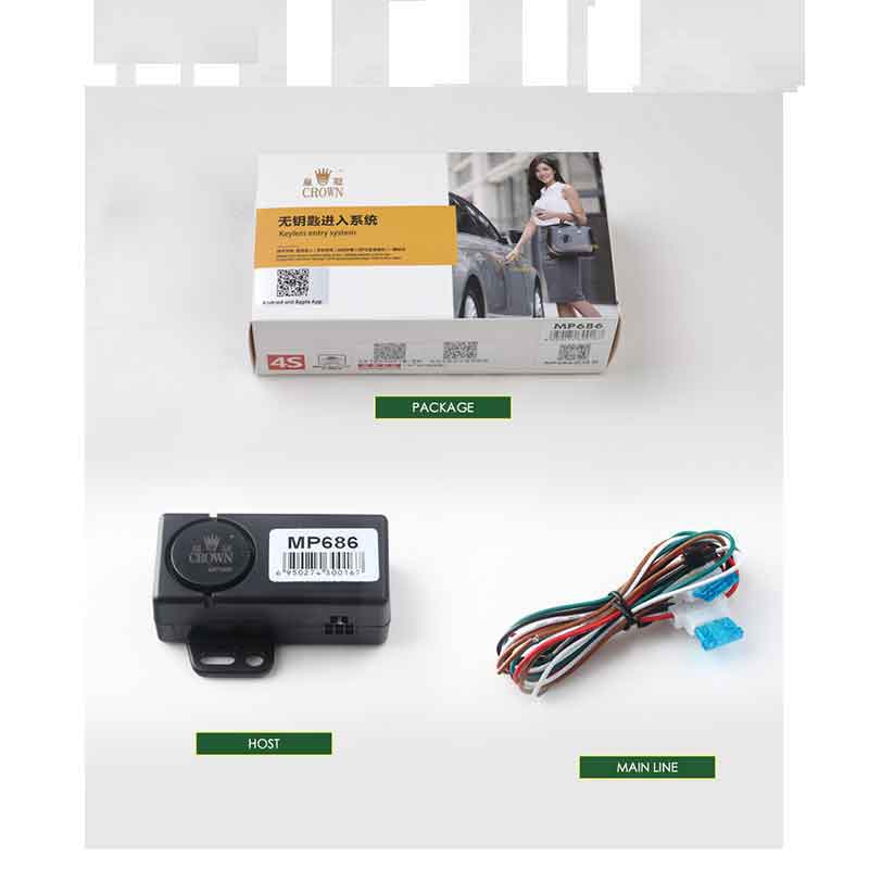 Car Accessories Remote Central Locking giordon Quad Lock Keyless Entry System Central Lock Automatic Trunk Opening Car Alarm