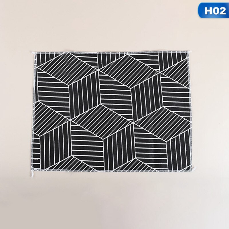 Small 30x40cm Plaid Table Mat Placemat Napkins Food Photography Nordic Photo Background Cloth Photography Shooting Props