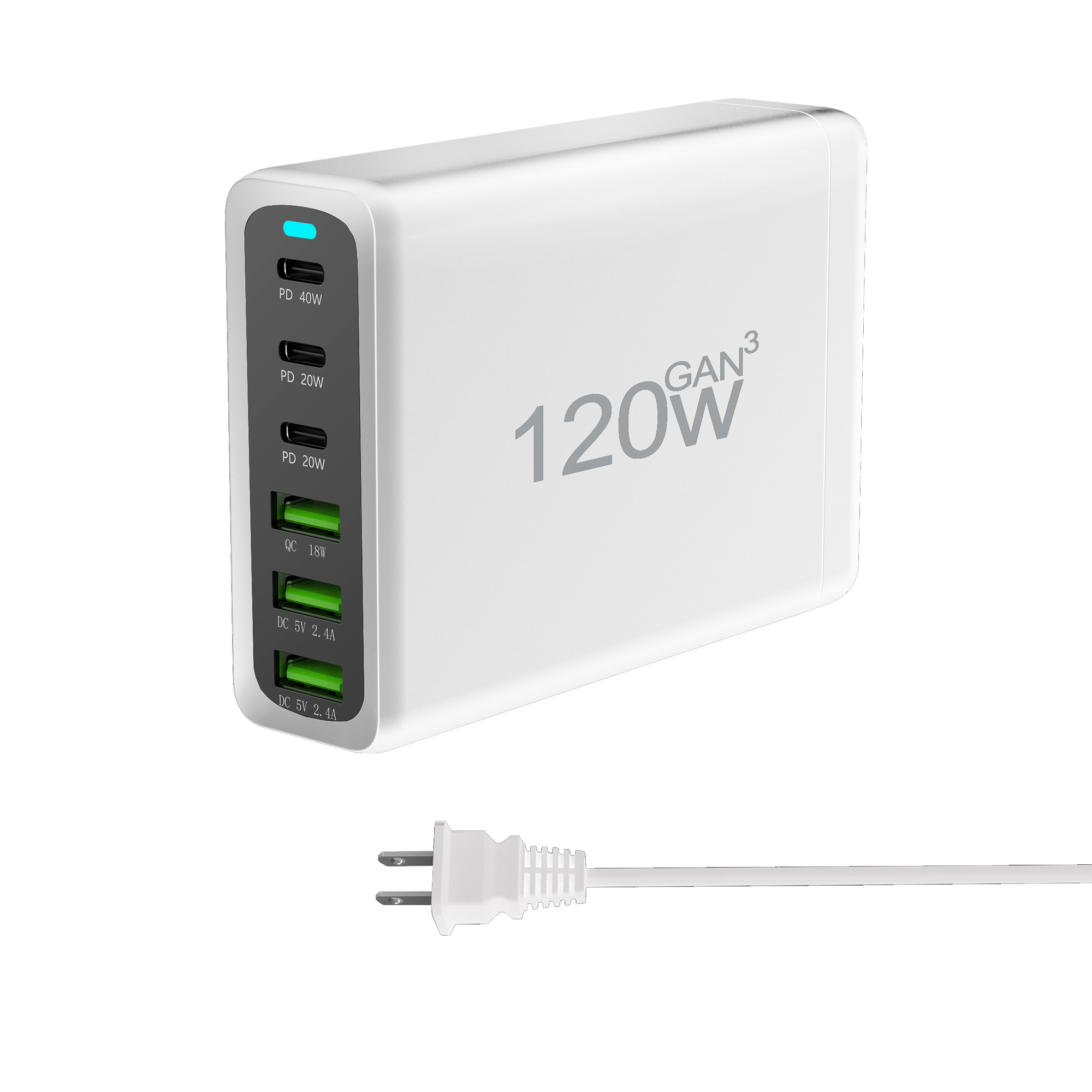 120w 200w gan oplader 6 poorten usb type c pd oplader snellader 3.0 usb type c snellader mobiele telefoon usb oplader: Ons