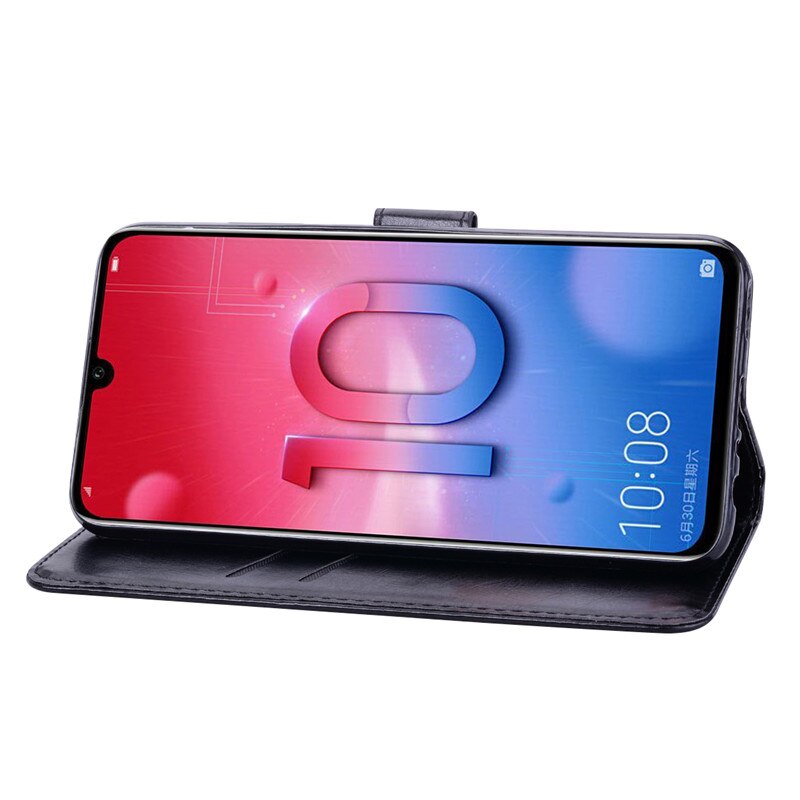 For Huawei P Smart Case 6.21 Leather Wallet Flip Case For Huawei P Smart Case TPU Cover POT-LX1 POT-LX3 Phone Case