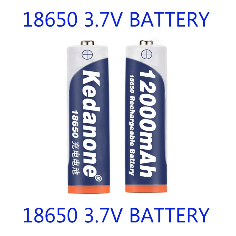 18650 Rechargeable Battery 3.7V 18650 12000mAh Capacity Li-ion Rechargeable Battery For Flashlight Torch Battery