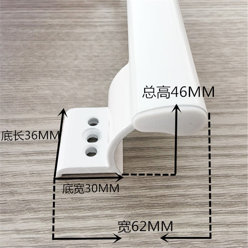 20cm White Gold Black Aluminum Alloy Handle Metal Sliding Door Pull Handle Plastic Glass Sliding Door Window Balcony Handle