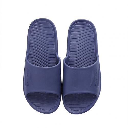 Home Household Slipper EVA Soft Anti-slip Slipper Flip Flops Summer Sandals Men Loafer Slides Bathroom Slipper: Dark Blue / 40 41