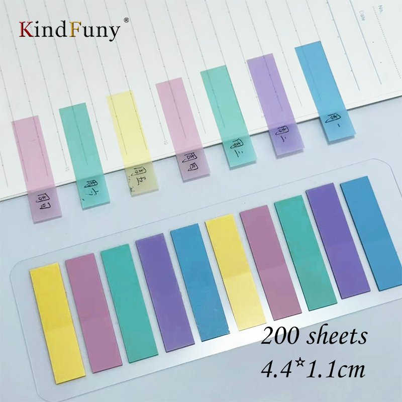 KindFuny 200pcs Stationery Sticky Note Index Tabs Arrow Flags Sticky Note for Page Marker Planner Stickers Post It Book: Orange