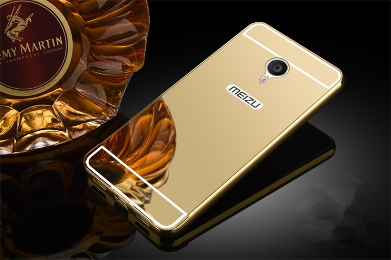 Luxe Rose Goud Spiegel Gevallen Voor Meizu M5 Note Alumimum Metalen Frame shell Cover voor Meizu M3 Opmerking Meilan OPMERKING 3