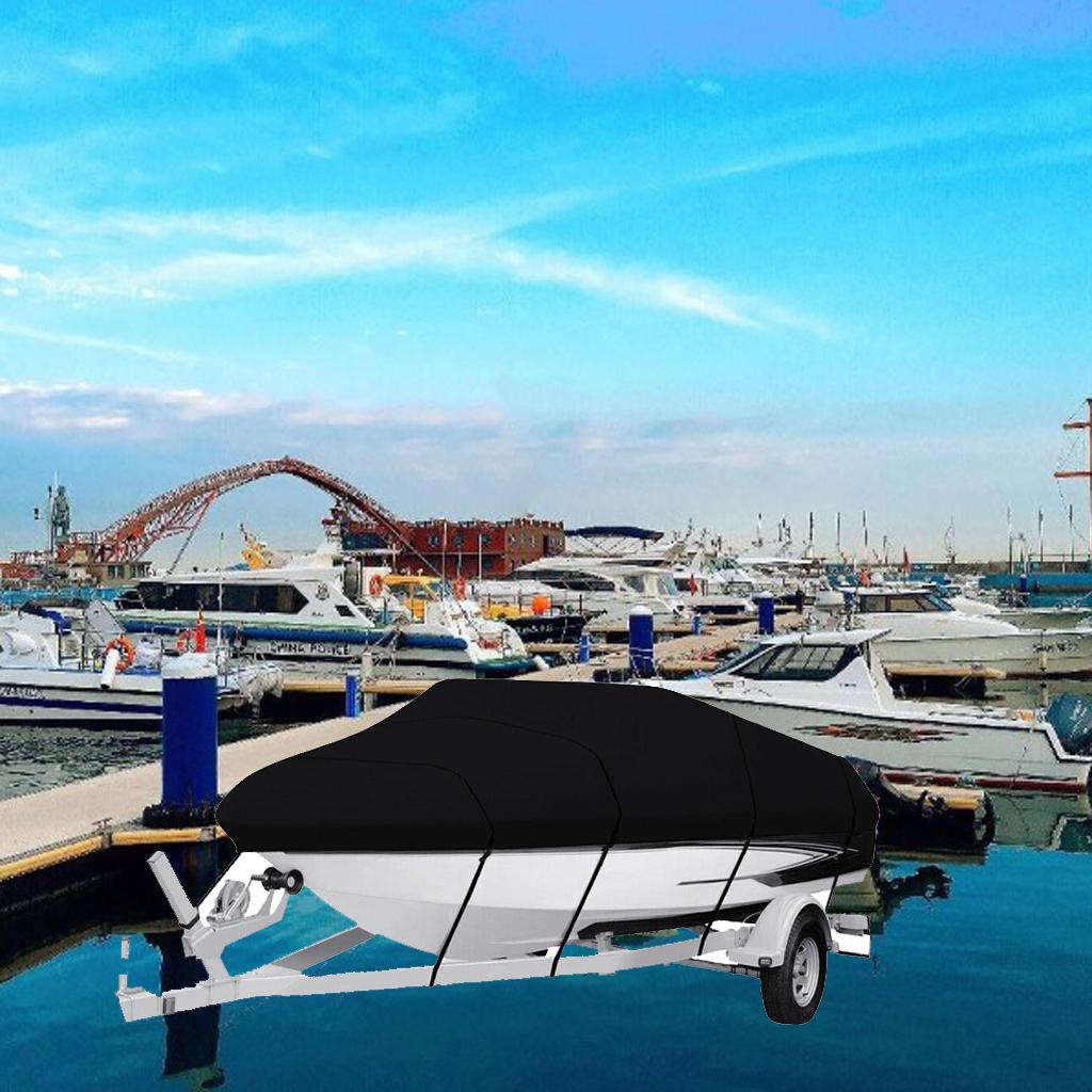 Heavy Duty 210D Boat Cover Sun Rain UV Protection Fishing Boat Ship Covers