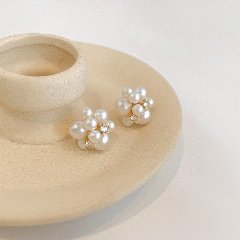 Boucles d'oreilles en Zircon de Style coréen pour femmes, bijoux en cristal brillant, chat, papillon, fleur en forme de cœur, bijoux délicats pour filles: 2