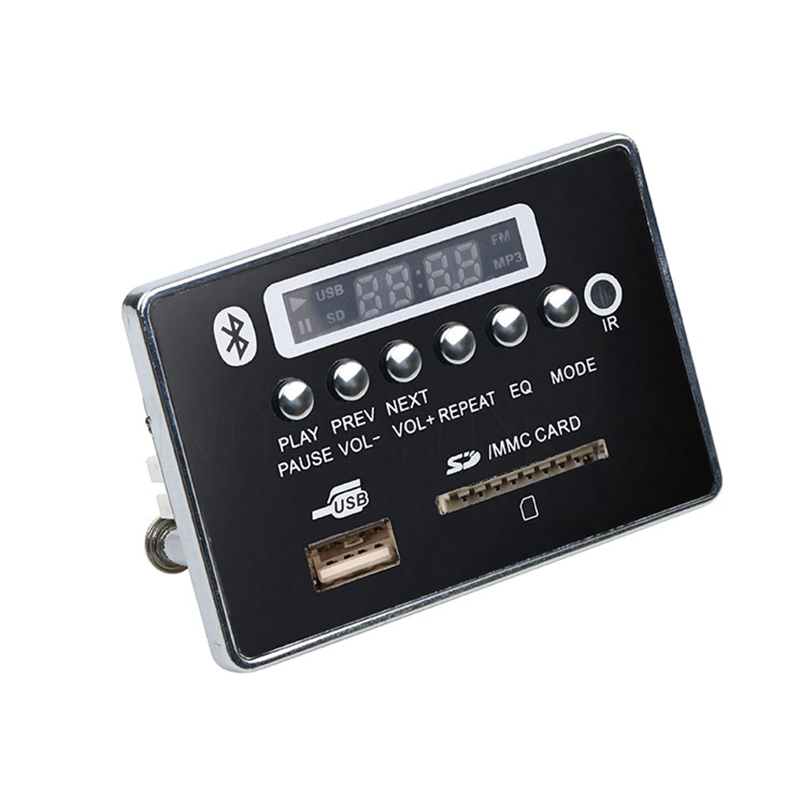 Módulo Decodificador Bluetooth MP3 con control remoto WMA WAV Radio FM AUX 5V/12V AS99