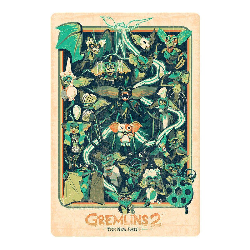 Gremlins Wall Stickers for Kids Room Game Center Home Decoration Vintage Art Painting Plaque Metal Signs: violet