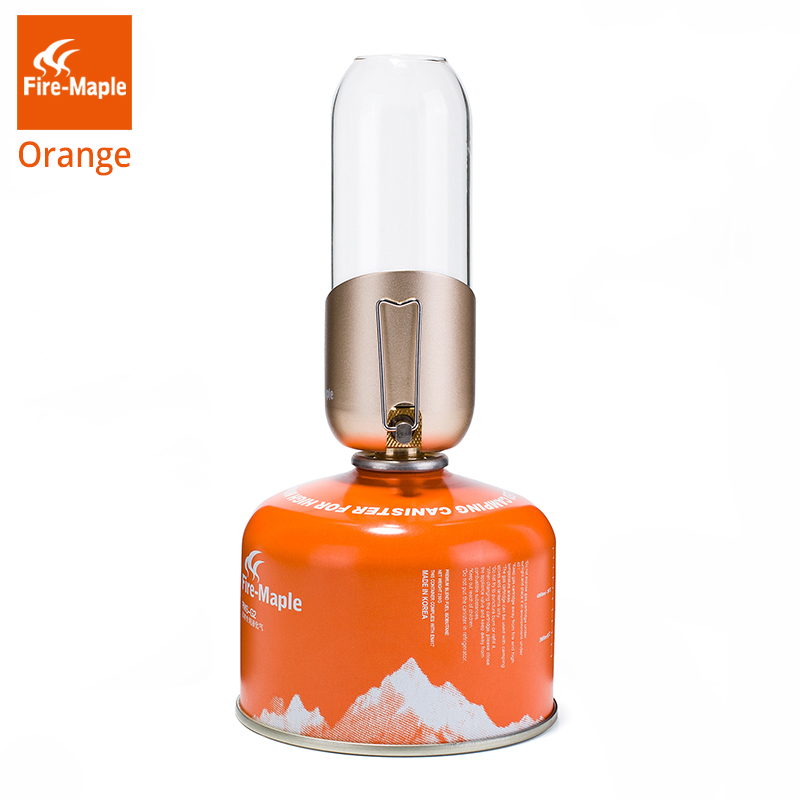 Fire Maple Oranje Gas Lantaarn Outdoor Propaan Isobutaan Brandstof Verlichting Voor Camping Wandelen Backpacken Romantische Ambiance Gas Lamp