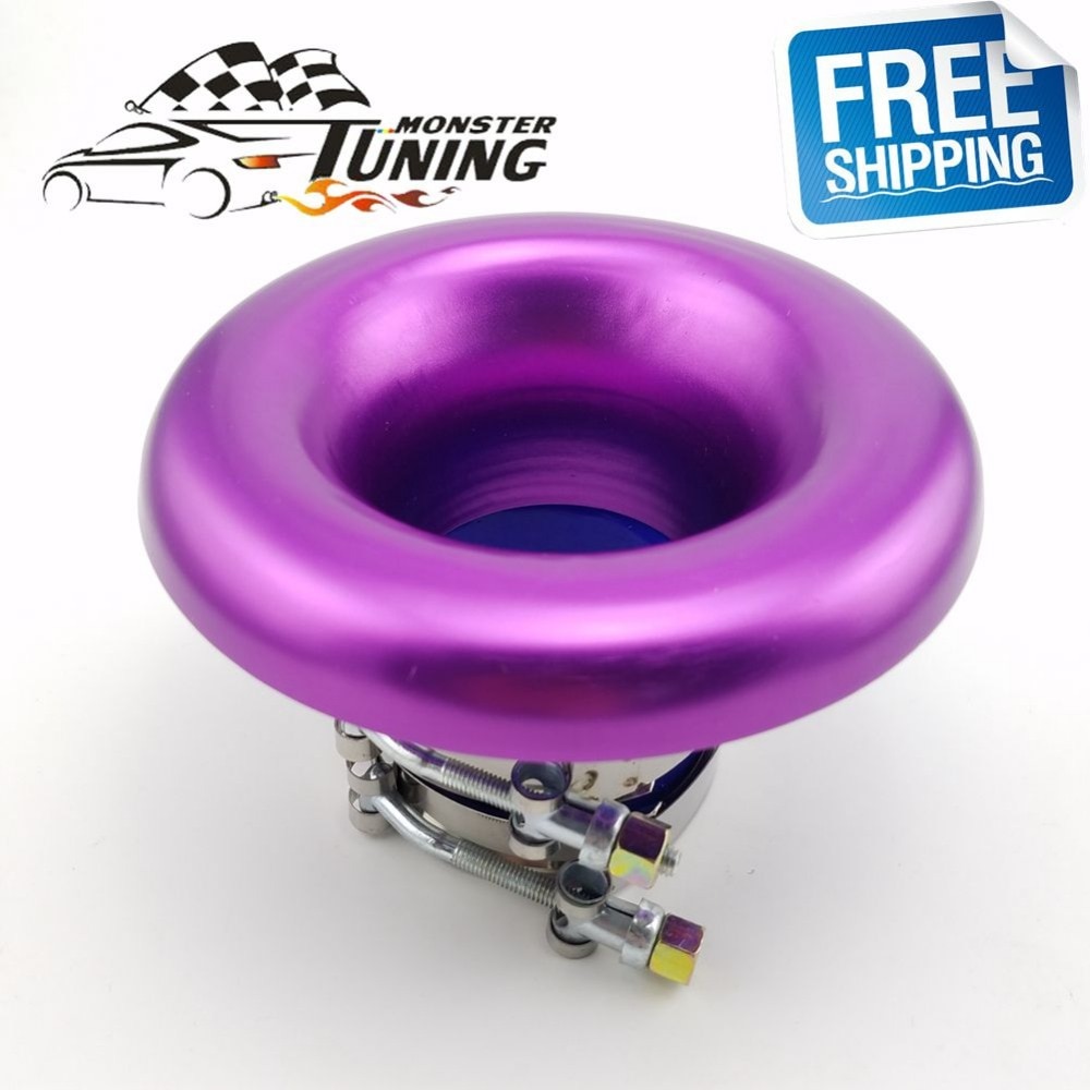 Universal 3" Short RAM / Cold Air Compressor / Intake Inlet Velocity Stack / Turbo Horn Kit