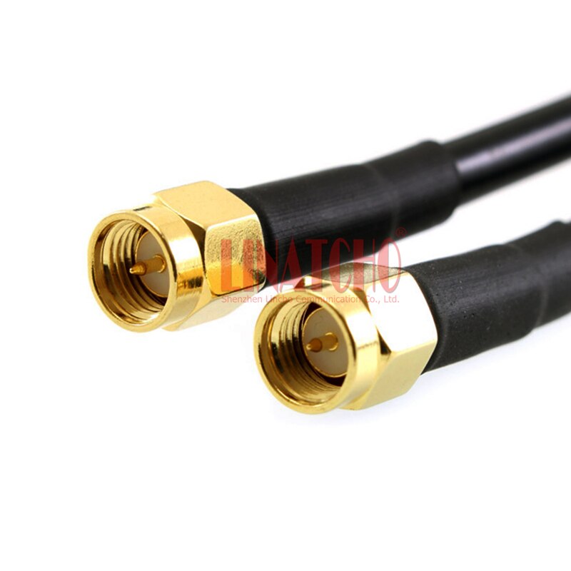 20cm RG58 double SMA male connectors RF radio jumper pigital cable