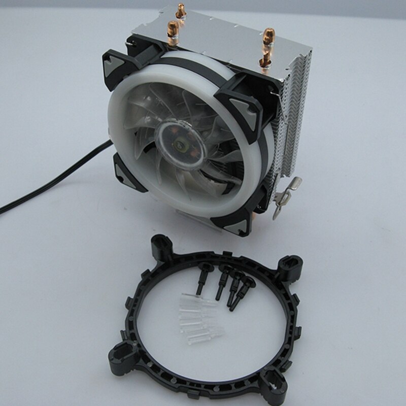 DELEFUN CPU Cooler 2 Pure Copper Heat Pipe Cooling Tower Cooling System 9mm CPU Cooling Fan CPU Radiator for AMD .