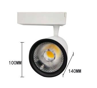 Luz de pista LED COB 20W 30W 35W foco de tres líneas de guía supermercado centro comercial showroom APS889-18: 35W 6000K