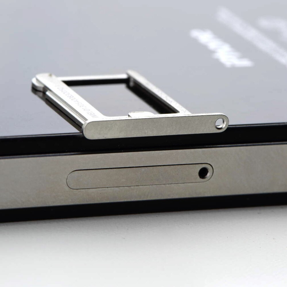 1Pcs Micro Sim-Kaart Lade Houder Slot Vervanging Voor Apple Voor Iphone 4 4G 4S 4th