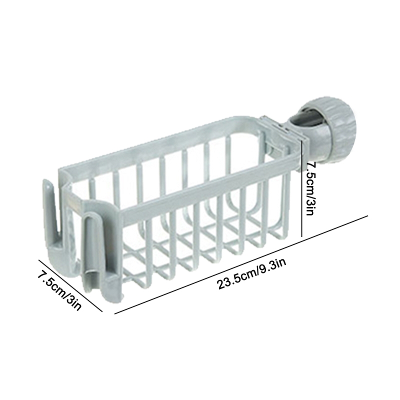 Kitchen Drain Rack Faucet Mounted Rag Shelf Sink Storage Rack Detachable