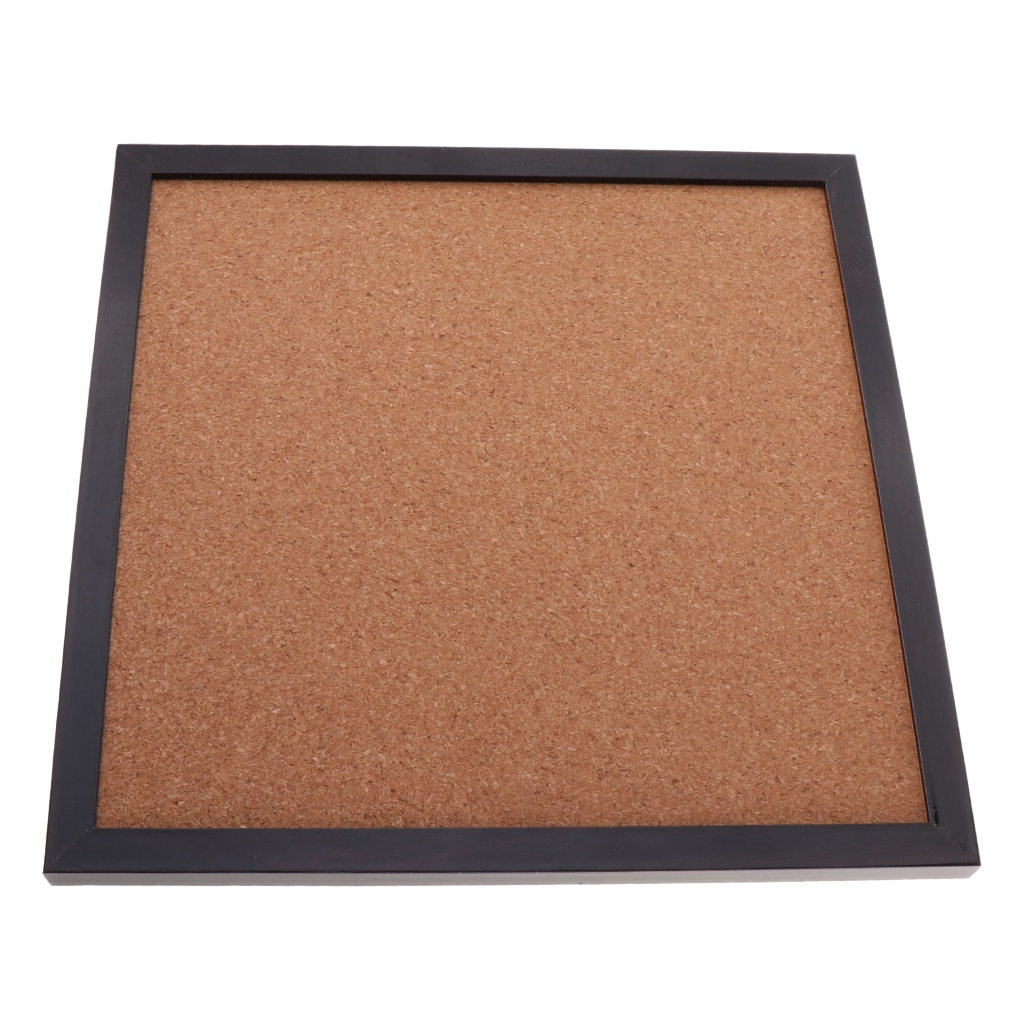 Black Wooden Frame Cork Board For Message /Notice /Message /Photos Display