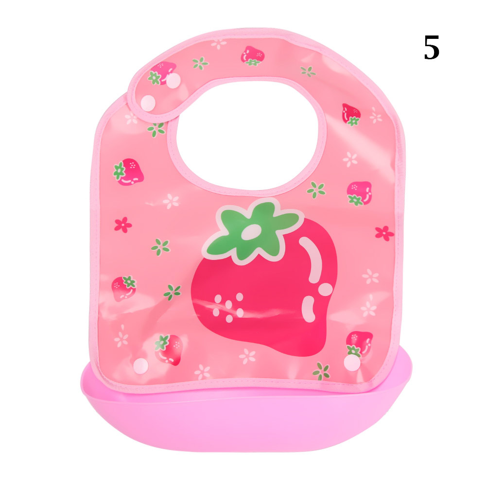 Cute Cartoons Bibs for Baby Children Waterproof EVA Removable Washable Bib Feeding Apron Saliva Bib Towel Accessories: 05