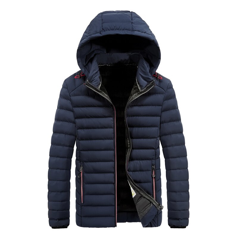Riinr top warme heren warme winterjas winddicht casual bovenkleding dikke jas heren parka met capuchon parka's heren