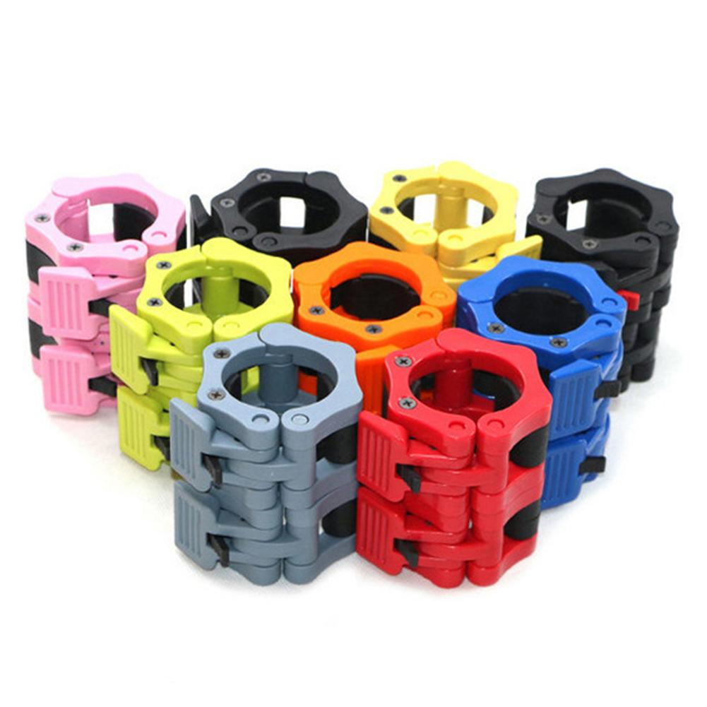 2Pcs 50mm Barbell Collar Locking Clip Clamp Quick Release Bar Gym Fitness Buckle