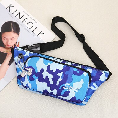Kleurrijke dames winkelen kleine borsttassen leuke prints unisex multifunctionele heup- en schoudertassen top all-match nylon drager: 11