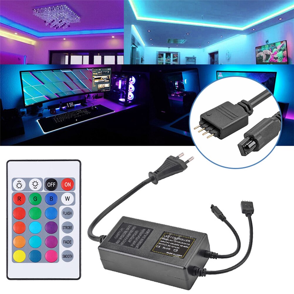 300W RGB LED Wireless-Controller 4 Pin 24 Tasten Fernbedienung Lichter Controller 12V 2A RGB LED Streifen Beleuchtung controller