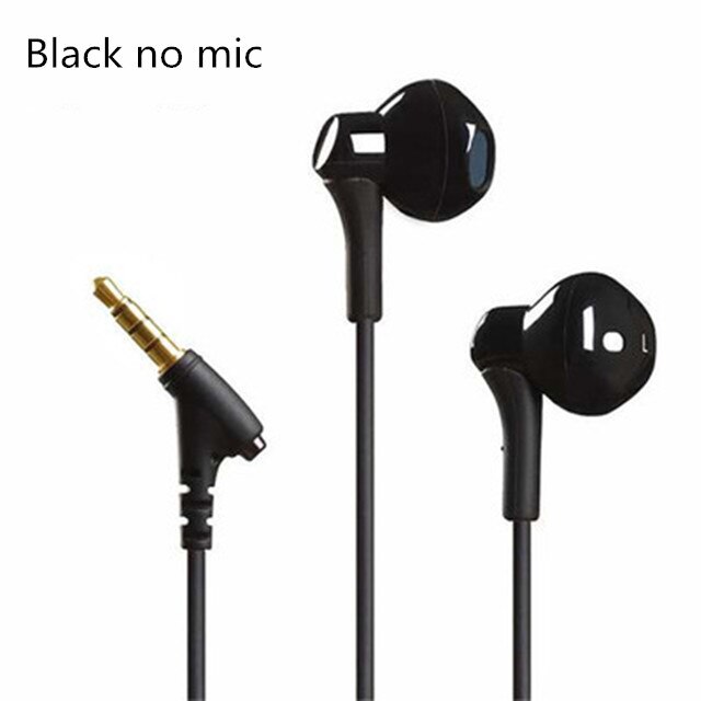 YINCROW RW-100 HiFi Super Bass Earphone With Mic Half in-ear headset Wired 3.5MM Earphones RW919 RW777 X6 P1 DT6 PT15 PT25 MS16: black no mic
