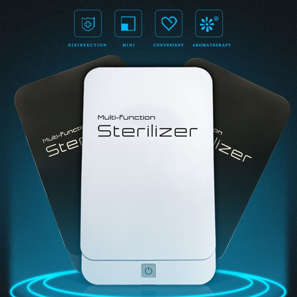 Disinfection Machine Portable UV Sterilizer Cellphone Face Mask Disinfection Box Dual UV Lights for Small Items