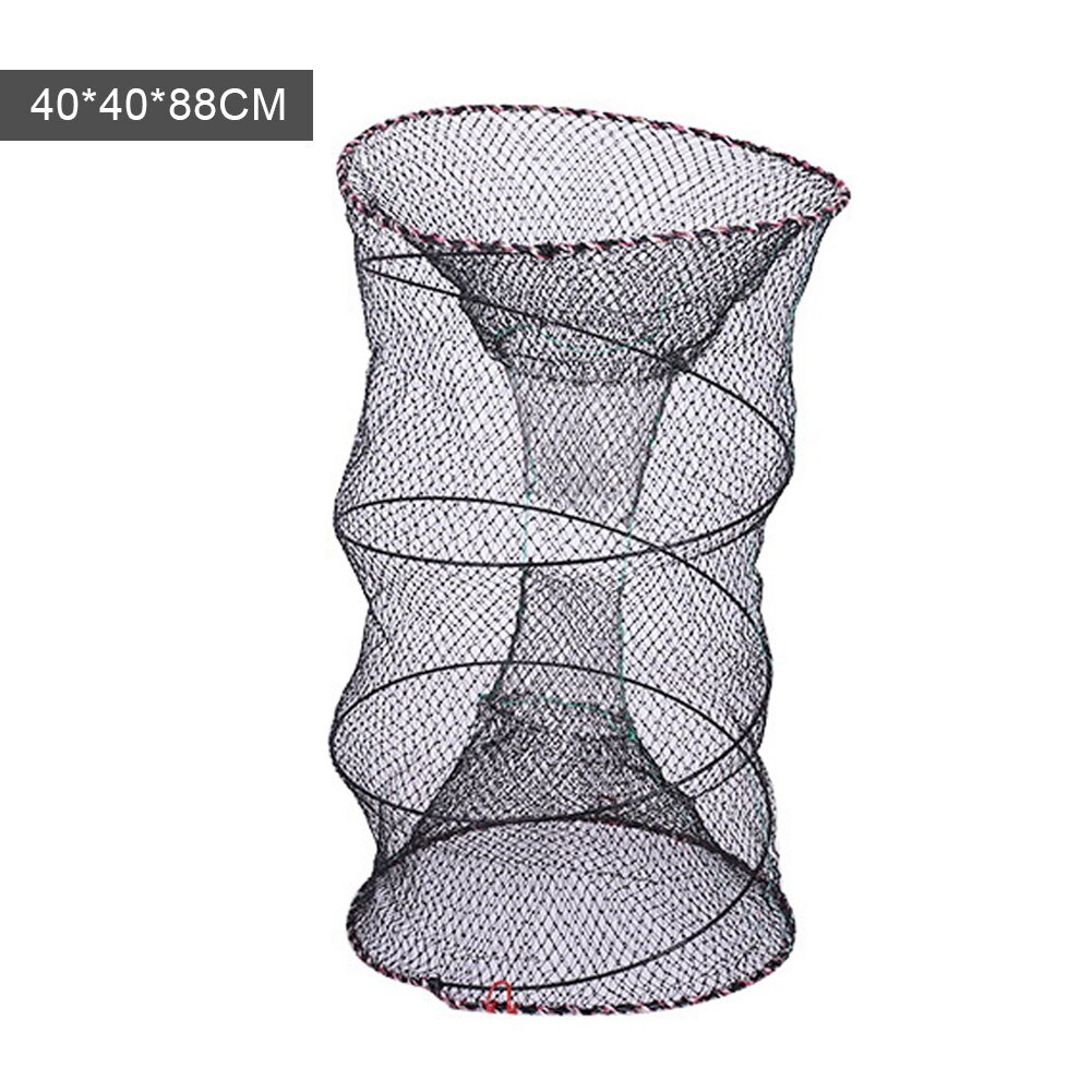 fishing cast nets china fish crab trap network cages shrimp nylon netting Automatic Fishing Cage Foldable Trap Cast Net Folding: L