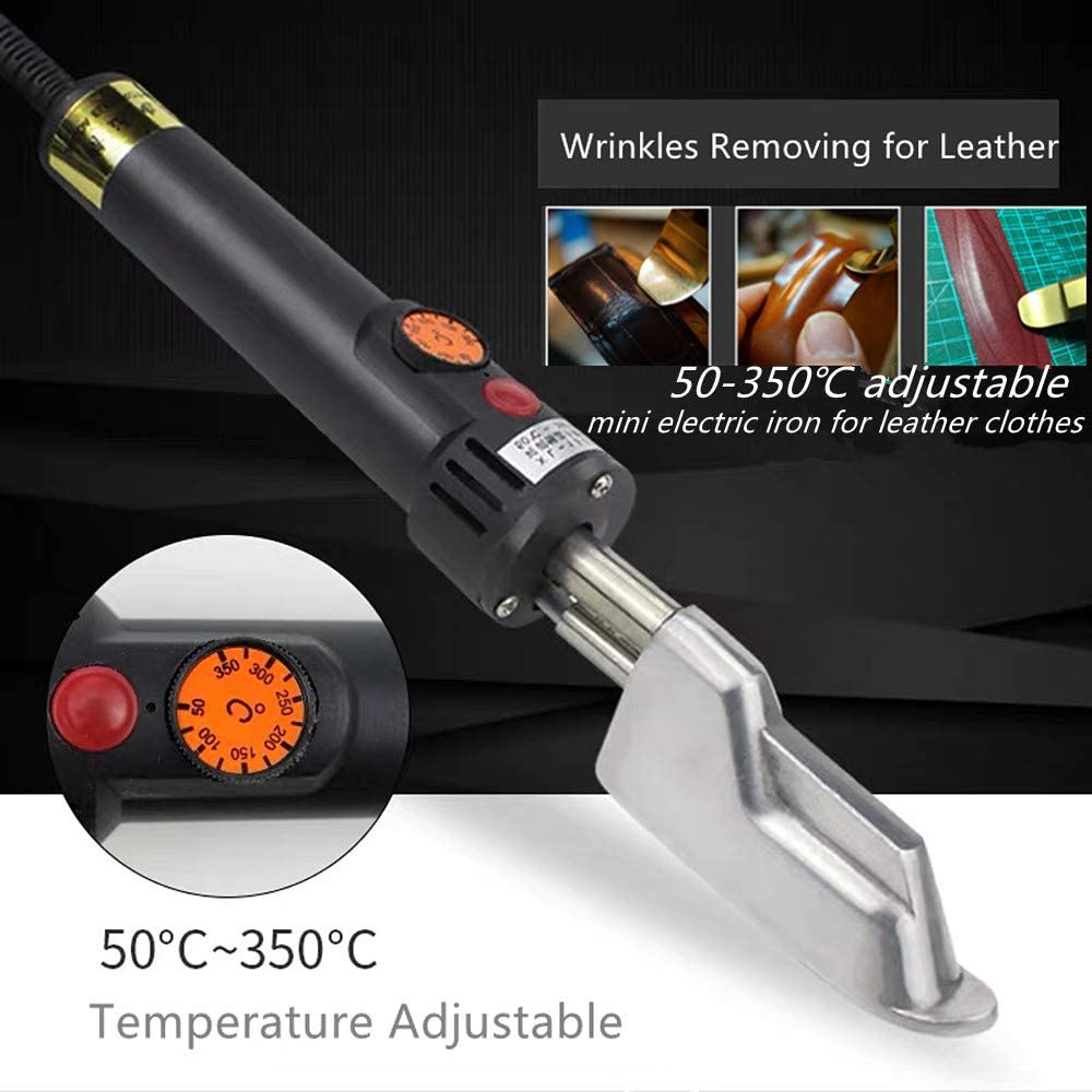 LED Mini Iron 80W Small Iron 50℃~300℃ Adjustable Quick Heating Electric Iron Household Travel Leather Clothing Wrinkle Removal