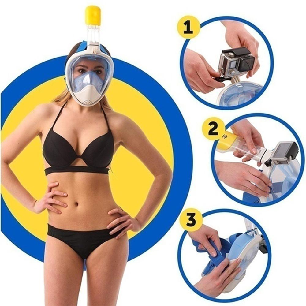 Scuba Diving Mask Full Face Snorkeling Underwater 6 Colors Anti Fog For Swimming Spearfishing Dive Respiratory Underwater