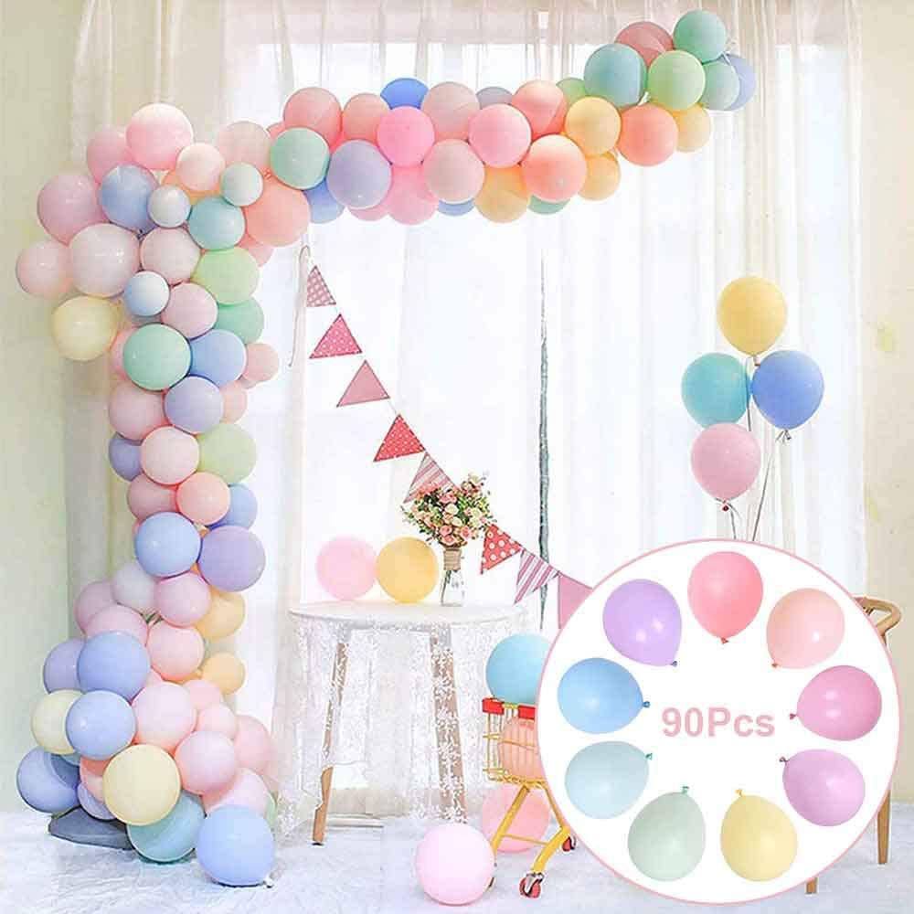 1 set Moon Sun Rainbow Clouds Balloons Arch Garland Macaron Balloon Chain for Baby Shower Girls Birthday Party Decor Supplies: 92pcs set