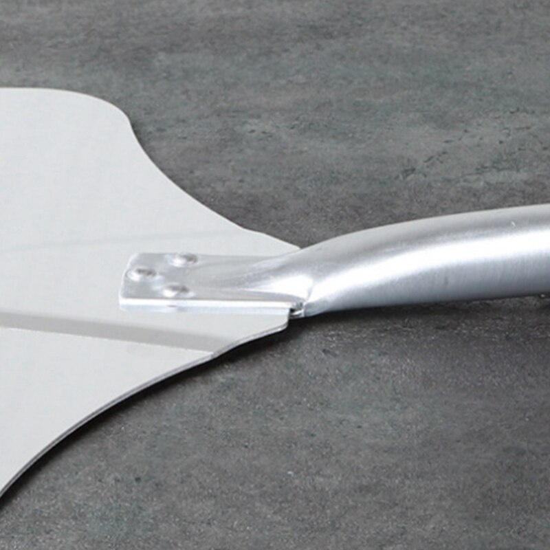 Espátula de aluminio con mango de madera para Pizza, utensilios de cocina para hornear, para tortitas