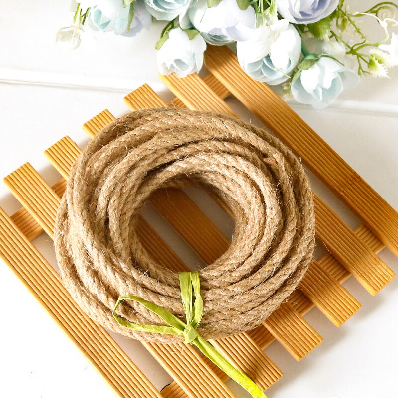 Hilo de cáñamo Natural de 30M y 100M, hilo de boda rústico, hilo de panadería, cuerda de yute para envolver