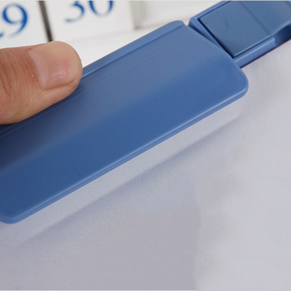 A5 Clipboard Profile Clip Hardboard Paper Holder Writing Folders for School Classrooms Office (Sky-blue)