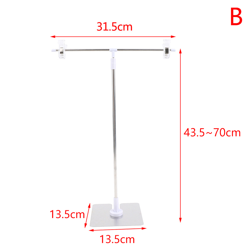 NIEUW 1PC Achtergrondstandaard Foto Achtergrond Props Cosmetische Posterstandaard Voor Studio Achtergrondpapier T-frame Fotografie Accessoires: Goud