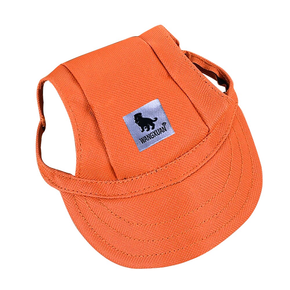 Zomer Hond Cap Doek Mesh Ademend Huisdier Hoed Voor Hond Outdoor Accessoires Wandelen Sport Producten Draagbare Comfortabele Hoed: Orange