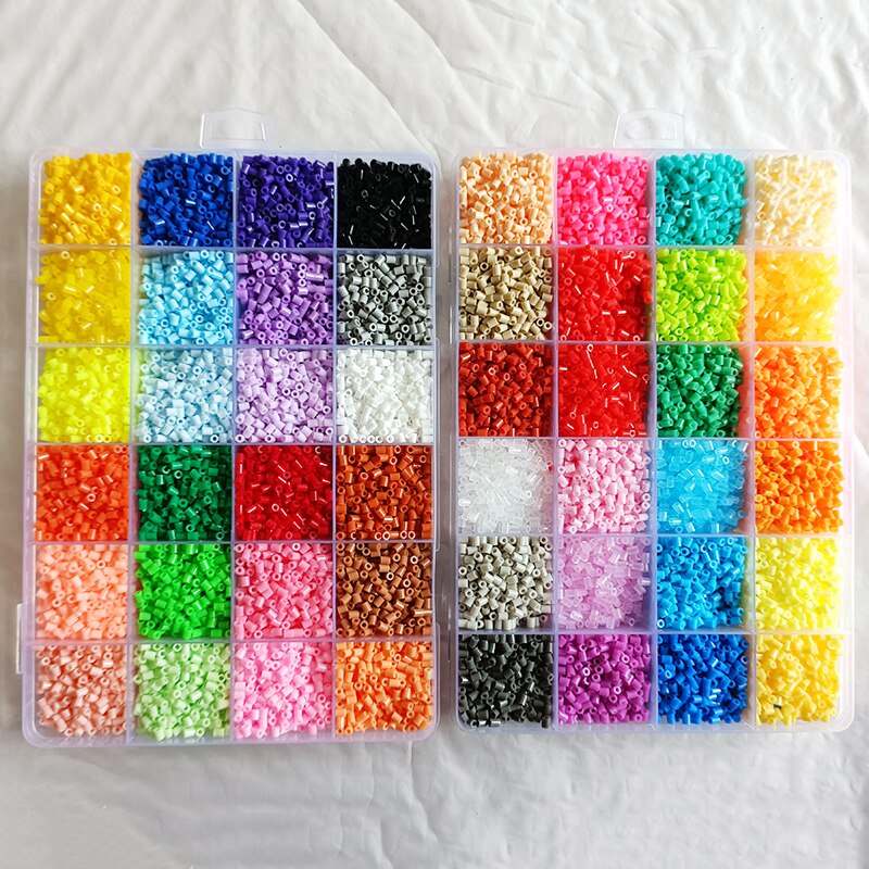 Kit de perles Perler 5mm/2.6mm, ensemble complet de perles Hama avec panneau perforé et fer, Puzzle 3D, jouet de bricolage pour enfants, jouet artisanal fait à la main,