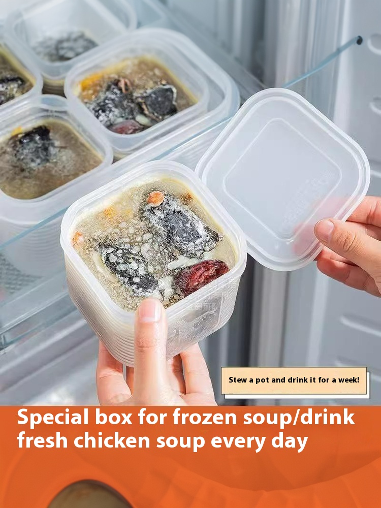 Food Storage Container Vegetable Fruit Fresh-keeping Box With Lid For Refrigerator Kitchen Spice Seasoning Storage Jar