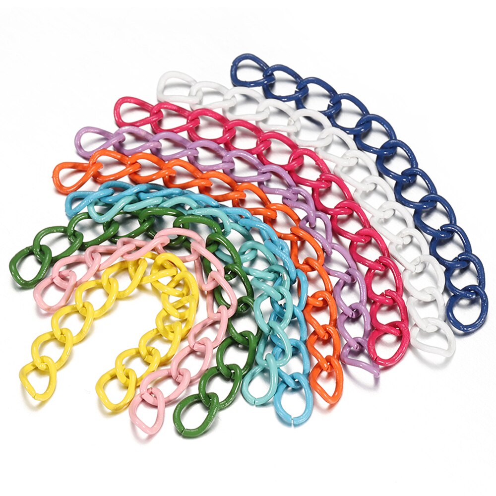 30 stücke 4,5 cm Bunte Halskette Verlängerung Kette Groß Armband Erweiterte Ketten Schwanz Extender Für DIY Schmuck Machen Lieferungen