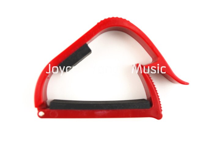 Alice A007E-C, pinza de plástico colorida para guitarra Capo, trinquete para guitarra clásica, ,: Rojo
