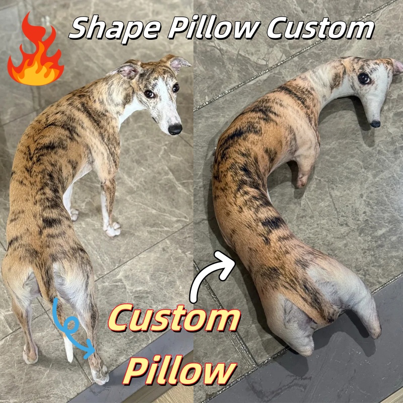 Personalización de foto, almohada fea DIY para un amigo o mascota, divertida funda de almohada personalizada para perro, gira el gato en almohada, almohadas 3D personalizadas