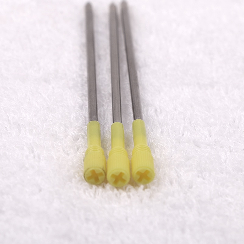 20 pcs/lot 8.2cm Metal Ballpoint Pen Refills for Diamond Crystal Pen Black Blue Ink 0.7mm Office School Supplies